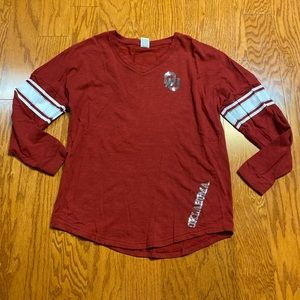 Women’s PINK Oklahoma Sooner Large L Sweatshirt shirt sequin